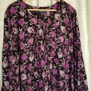 Black/Purple Paisley Dress